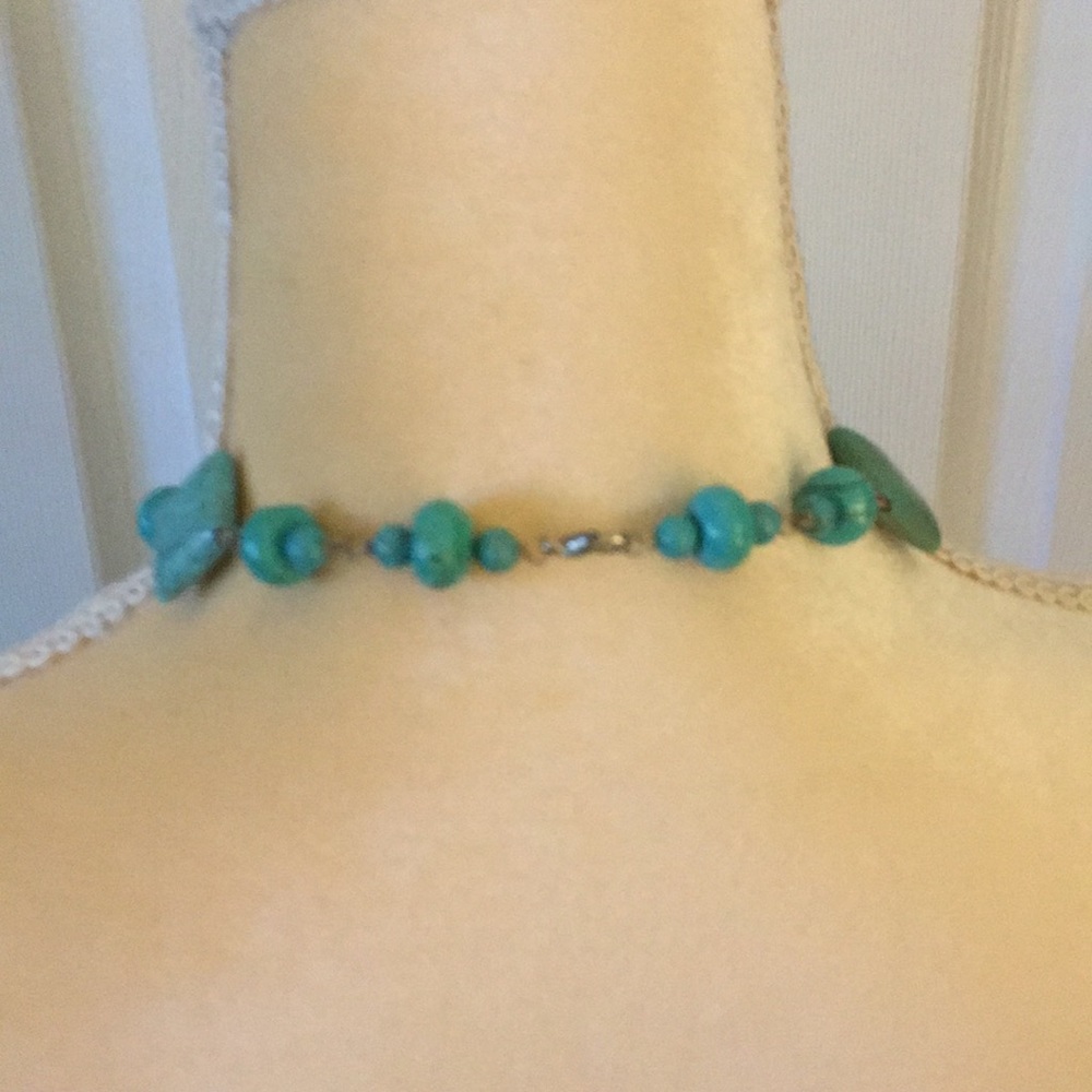 Vintage Hippie Chic/Boho Turquoise Necklace - Picture 4 of 5